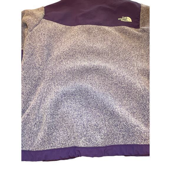 EUC The North Face Denali Fleece Collared Full Zip Jacket Purple Women Small - Picture 8 of 8